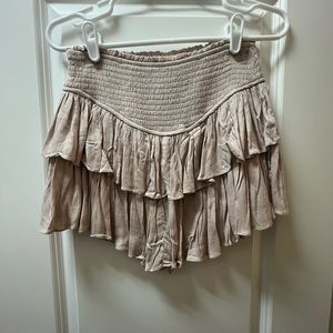 Rock N Rags Cream/Tan Size Small Skort